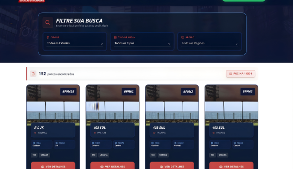 Projeto Paraled - Desenvolvimento e Integração de Sistemas Case de sucesso: Paraled - Plataforma de Gestão de Mídia Exterior
